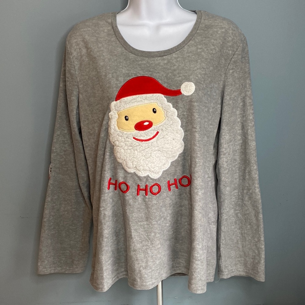 Pj Couture super soft Santa long sleeve shirt L